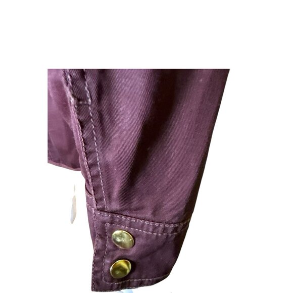 J Crew Military Utility Jacket Cotton Hidden Zip and Button Closure Sz M EUC - Picture 5 of 8